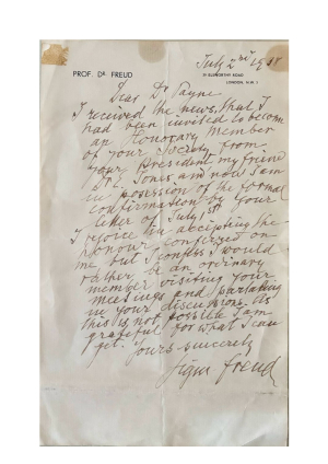 Freud to Sylvia Payne, 2 July 1938