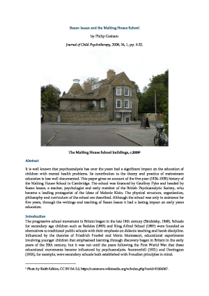 Susan Isaacs and The Malting House School