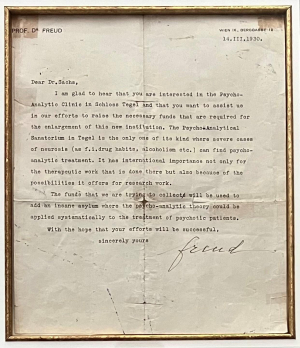Freud to Hanns Sachs, 14 March 1930