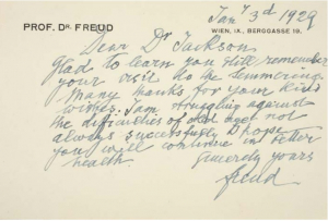 Freud to Josephine Jackson, 3 January 1929