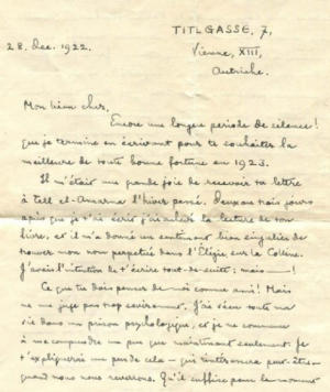Battiscombe Gunn to Albert t’Serstevens, 28 December 1922