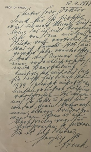 Freud to Theodor Reik, 14 April 1933