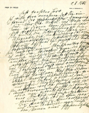 Freud to unknown recipient, 9 October 1932