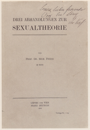 Freud (1905) <em>Drei Abhandlungen zur Sexualtheorie</em> (Emmanuel Löwy's copy)